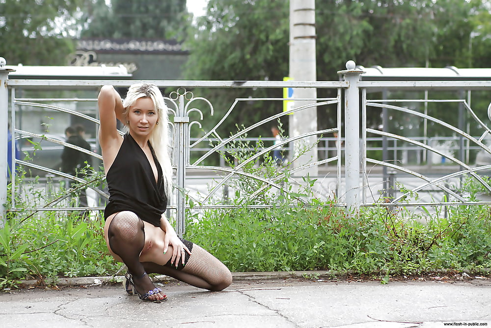 Russian Blonde in Public 9