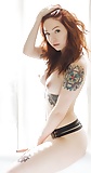 Inked, ivory-skinned redhead beauty 4